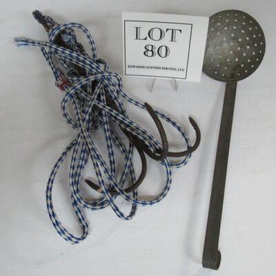 Older Ice Fishing Hook and Skimmer