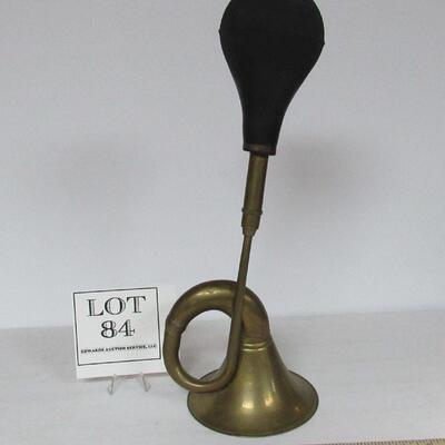 Antique Car Horn, Brass