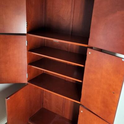 Tall Storage Cabinet with Adjustable Shelves 31x13x72