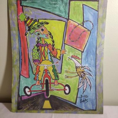 Water Color On Parchment Style Paper