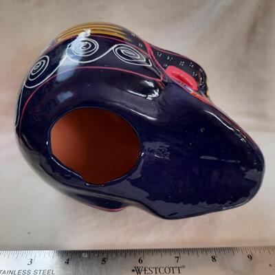 Hand Painted Ceramic Skull