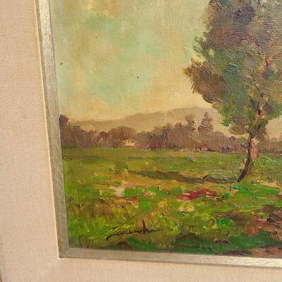 Lot 210: Framed Oil Painting