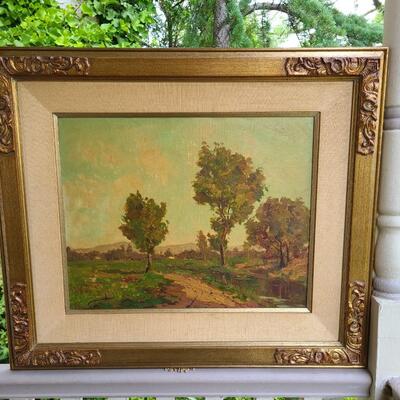 Lot 210: Framed Oil Painting