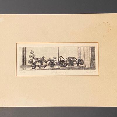 Lot 213: Two Signed and Numbered etchings by Kathleen Cantin
