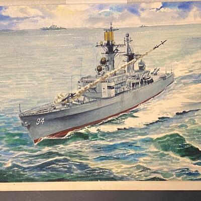 Lot 218: Artist Proof Navy Commissioned Painting