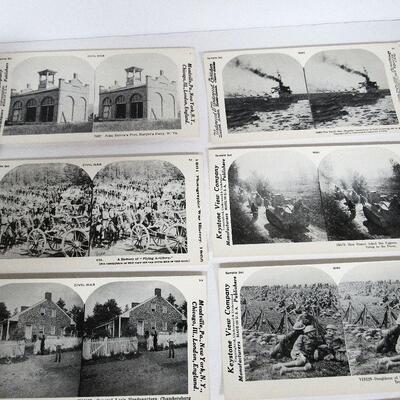 14 Stereoscope View Cards, 1970s Reproductions From Originals