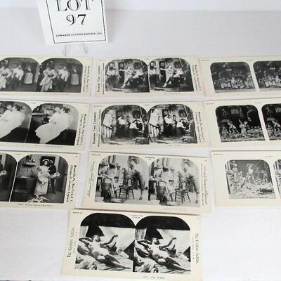 10 Vintage 1970s Reproduction From Original Stereoscope View Cards, Risque, Women's Lib, More