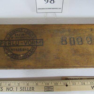 Nice Antique Cigar Mold, Perlu-Vorm Helmond, Holland