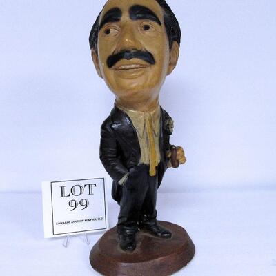 Large Vintage Chalkware Graucho Marx Figurine, Esco, 1973