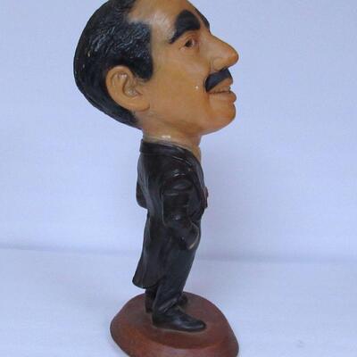 Large Vintage Chalkware Graucho Marx Figurine, Esco, 1973