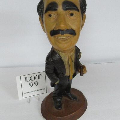 Large Vintage Chalkware Graucho Marx Figurine, Esco, 1973