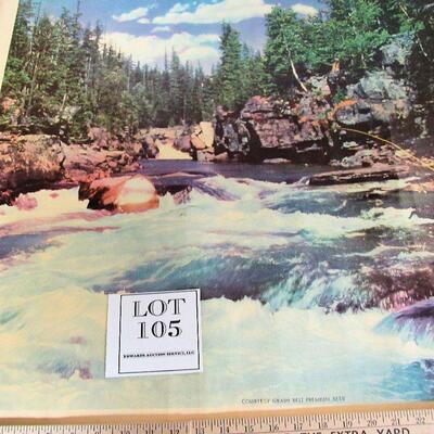 Vintage Grain Belt Beer Large Print on Canvas, 26"x33", Fishing