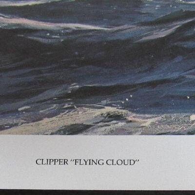 1970s Print, Flying Cloud Clipper, Litho, USA, 11"x14"
