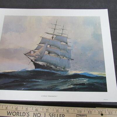 Vintage 1970s Litho, Clipper Staghound, 11"x14"