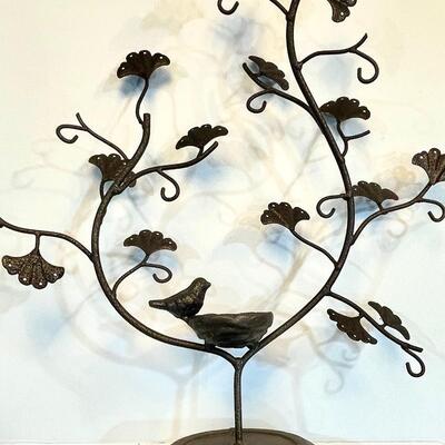 Bird Bath Jewelry Tree