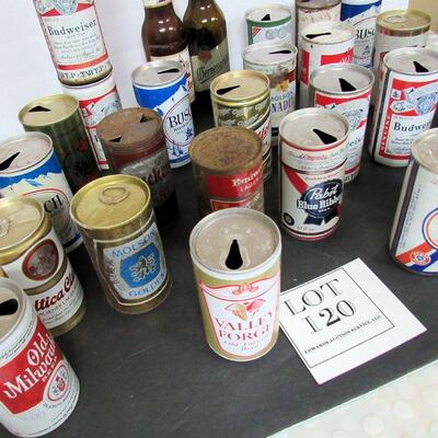 Lot of 31+ Year Old Beer Cans, Some Flat Tops, Bottles