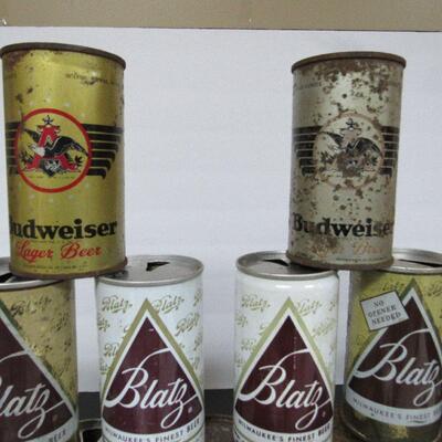 Vintage Blatz Beer Can Collection From Very Old Flat Tops to 31+ Year Old Cans