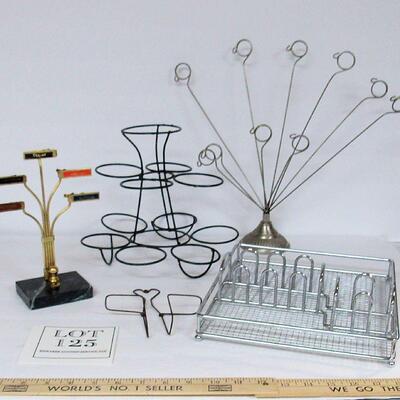 Memo Holder, Cupcake Stand, Card Holder, Kitchen Organizer and Wire Mail Holder