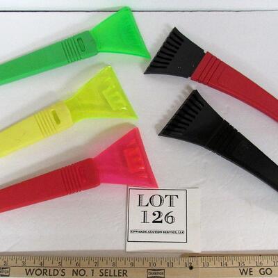 Lot of Plastic Small Ice Scrapers