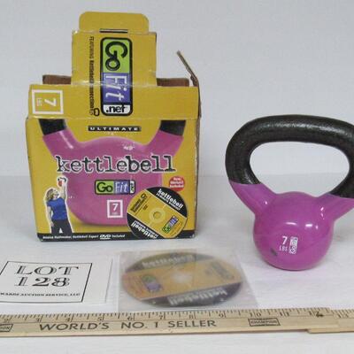 7 Lb KettleBell Weight With DVD