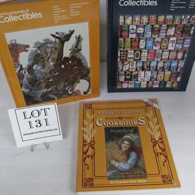 3 Collectibles Books, Cookbooks and Misc