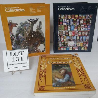 3 Collectibles Books, Cookbooks and Misc