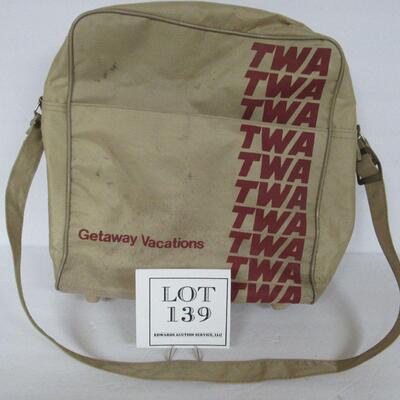Vintage TWA Travel Bag