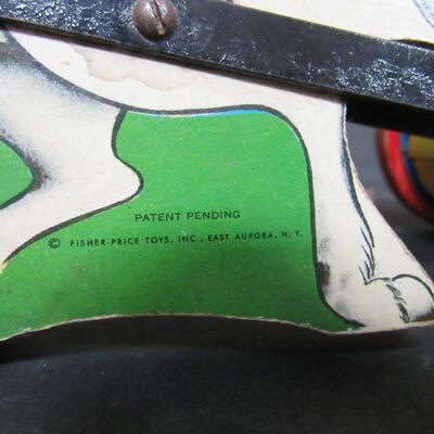 Vintage Fisher Price Pony Chime Pull Toy, #758, Read Description