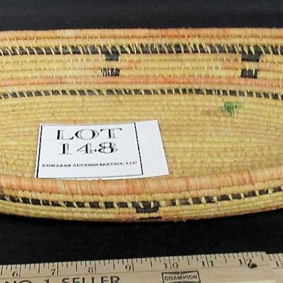Large Old Oval Woven Basket