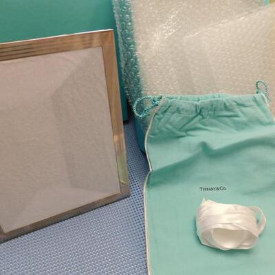 Sterling Silver Tiffany Picture Frame w/bag & bow IN ORIGINAL BOX