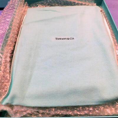 Sterling Silver Tiffany Picture Frame w/bag & bow IN ORIGINAL BOX