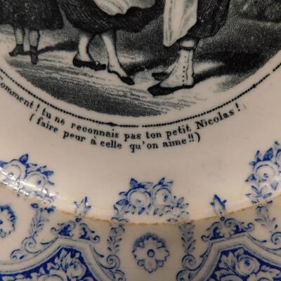 Early French Revolution Plate Signed Bordeaux Vieblard ? Viebland ?