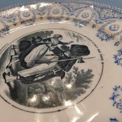 Early French Revolution Plate Signed Bordeaux Vieblard ? Viebland ?