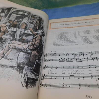 1946 Stephen Foster Treasury Illustrated First Printing Hardback Vintage Book