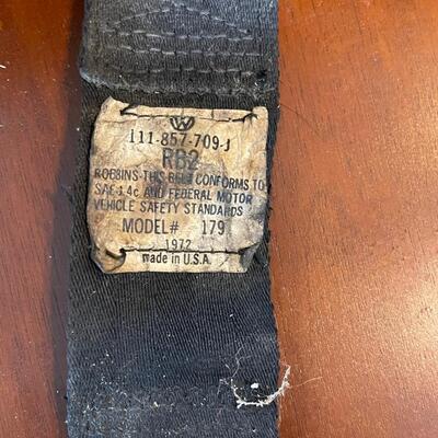 1972 Volkswagen Seat Belt Part # 179
