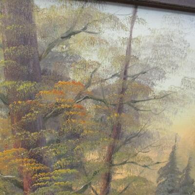 Framed Landscape Painting On Canvas