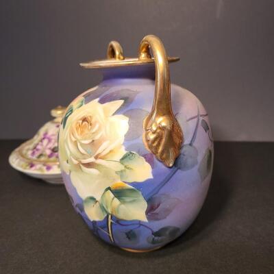 Lot 203: Hand Painted Nippon and Royal Doulton 