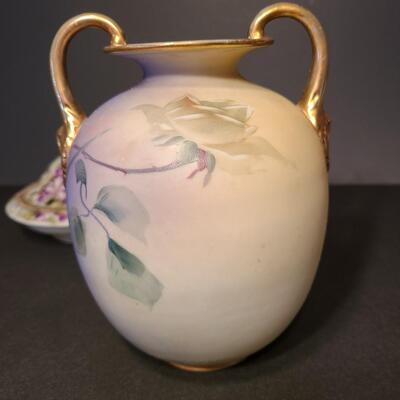 Lot 203: Hand Painted Nippon and Royal Doulton 