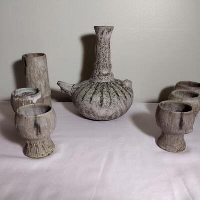 Pottery Drinking Set