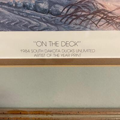 On the deck print with frame by John C Green