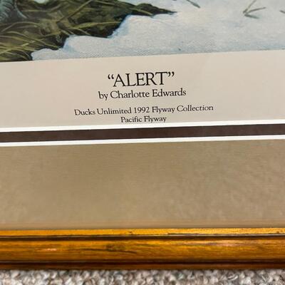 Alert print with frame by Charlotte Edwards