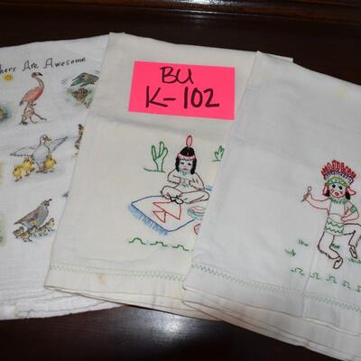 Hand Stitched Kitchen Towels