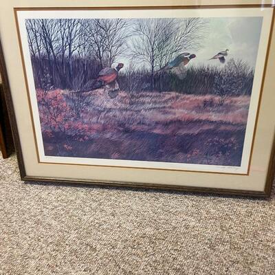 Pheasant print by Donald Blakney 381 of 500
