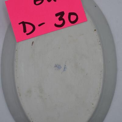 Oval Serving Platter and Plate