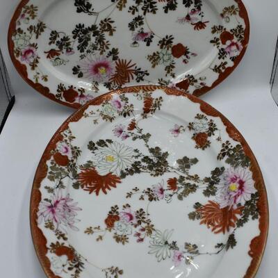 Oval Serving Platter and Plate