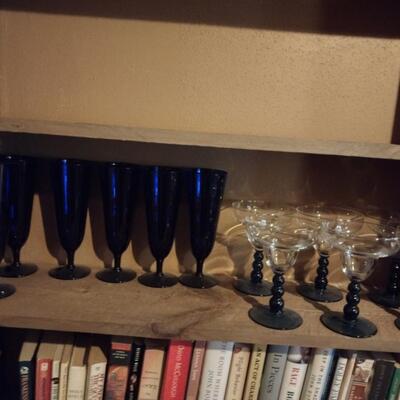 Blue Stemware
