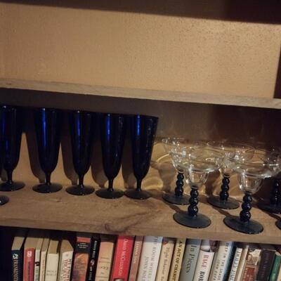 Blue Stemware