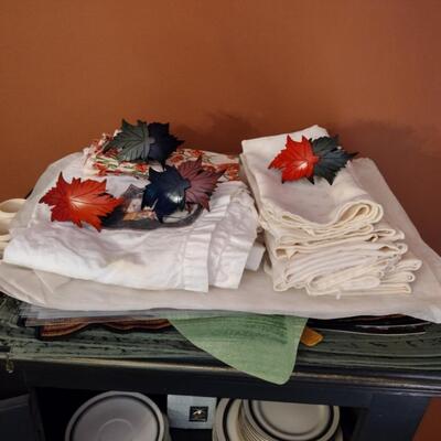 Table Linens And Flintridge China