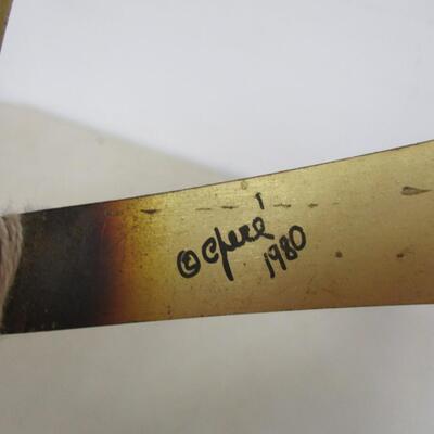 1980 Metal Art Signed By Artist