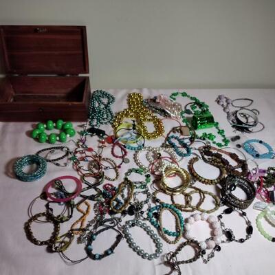 Costume Jewelry and Lane Box